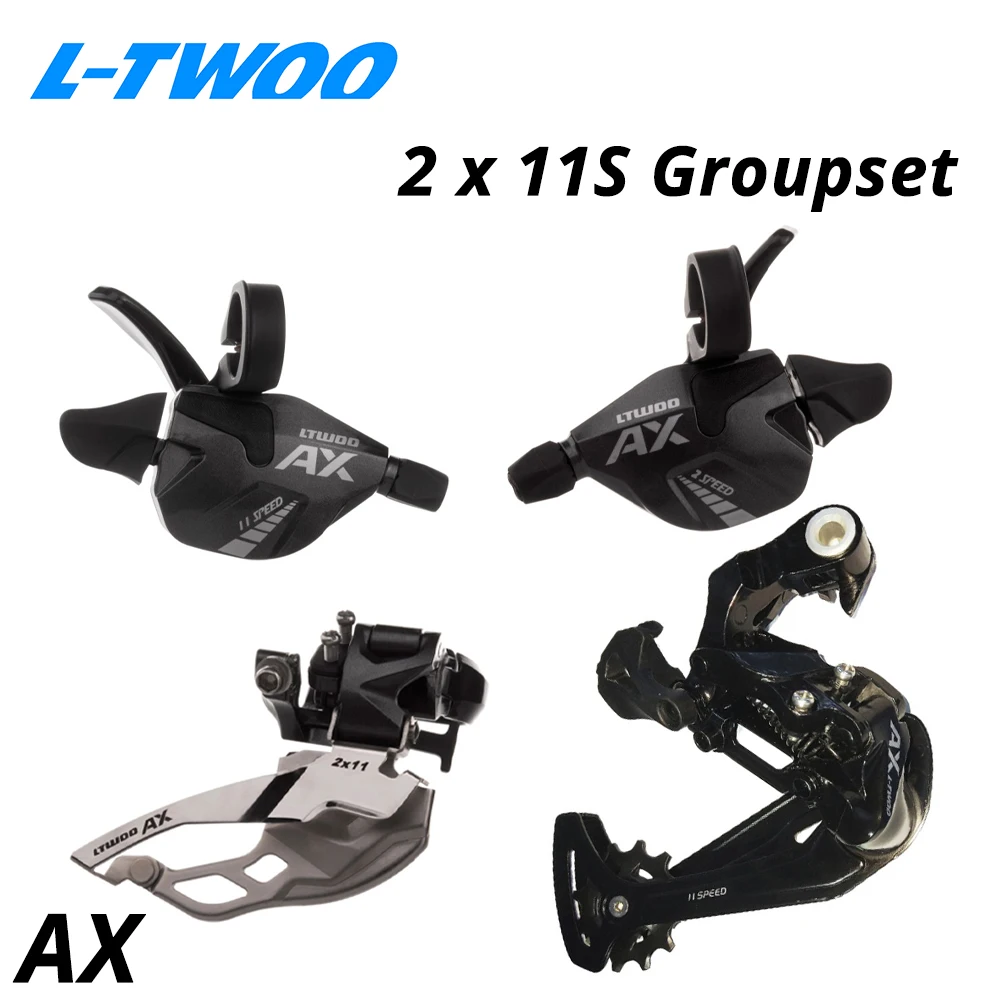 2x11S Groupset LTWOO AX 2x11 скорость 3x11 скорость 22s 33s рычаг переключения передач Задний Передний переключатель MTB велосипед группа набор для M7000 M8000 - Цвет: 2x11S Groupset