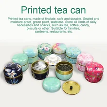 Новая многофункциональная китайская стильная чайная добавка круглая металлическая коробка для чая баночка с крышкой SF66