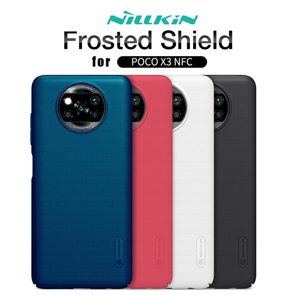 Case-For-Poco-X3-NFC-Cover-Xiaomi-Poco-X3-NILLKIN-Super-Frosted-Shield-Matte-hard-back