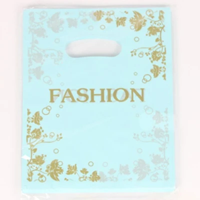 fashion blue D& P 20*25 см, 10 шт., спасибо, подарок, ювелирная пластиковая посылка, сумка для переноски, Свадебный бутик, вечерние, Подарочная пластиковая сумка с ручкой для покупок - Цвет: fashion blue