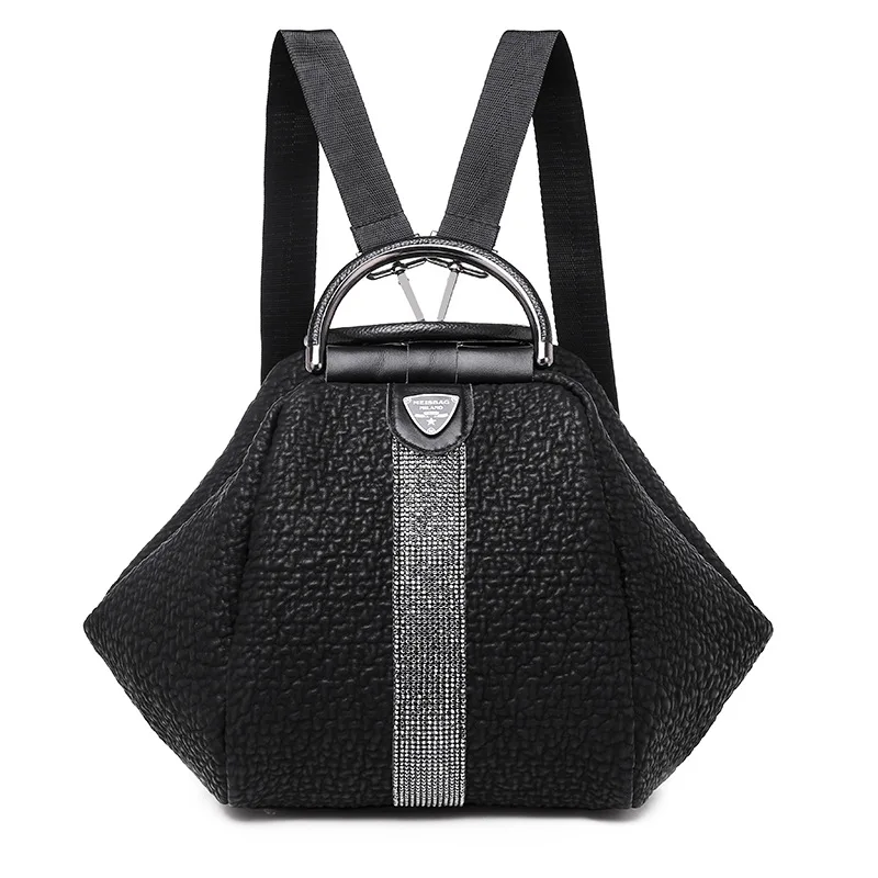 

Cross Border Bag New Style Diamond Set Backpack Women's Korean-style Trend Elephant Pattern Handbag Cool Shoulder Bag Travel