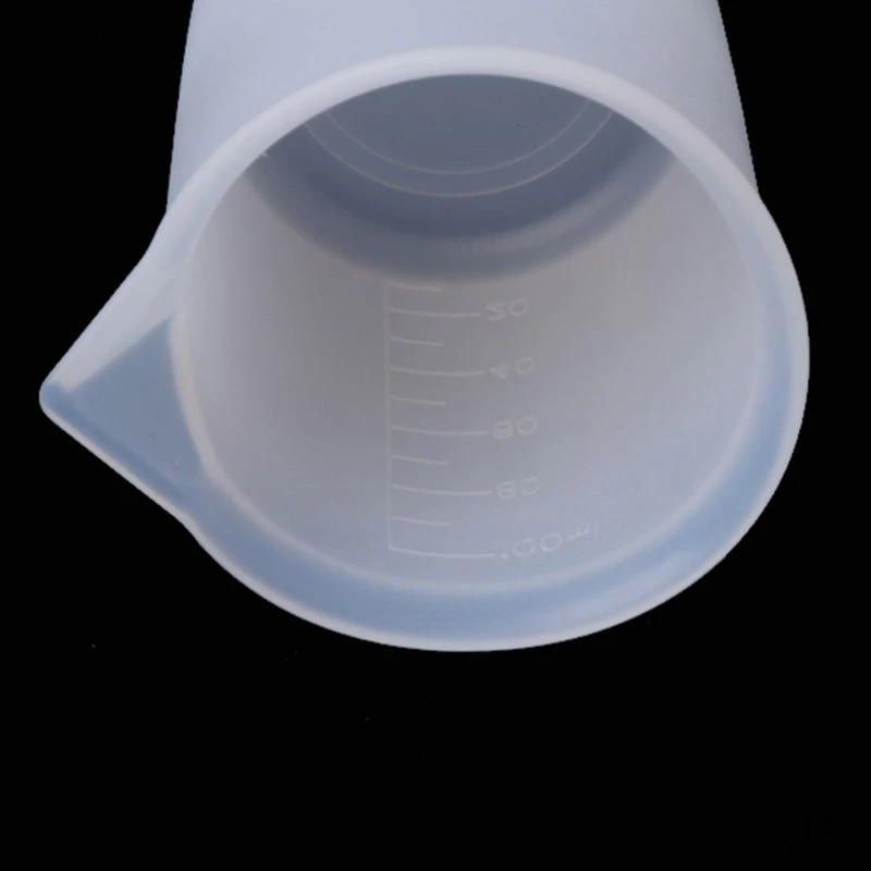 5 шт./упак. 100 мл из хрустальной эпоксидной силиконовый мерный стаканчик DIY ручной инструмент с антипригарным покрытием Регулировка чашки для смешивания