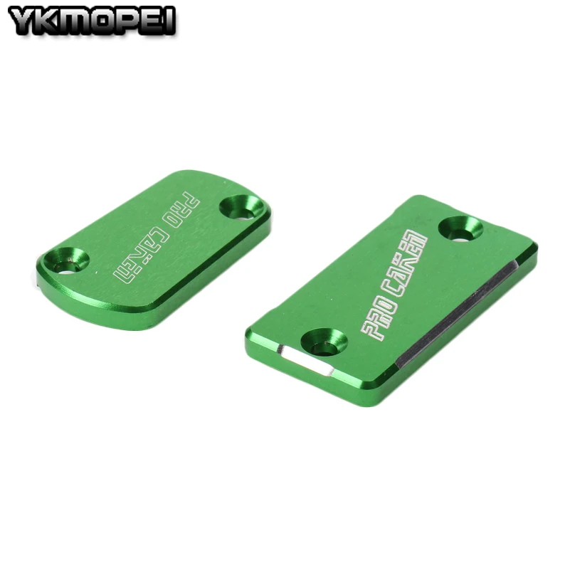 CNC передний задний тормозной бачок крышка комплект подходит KX125 KX250 KX250F KX450F KLX450R