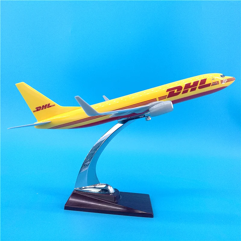 30 см 1:250 Масштаб Самолеты Boeing B737 модель DHL Экспресс Авиакомпания Смола литья под давлением самолет коллекционный дисплей