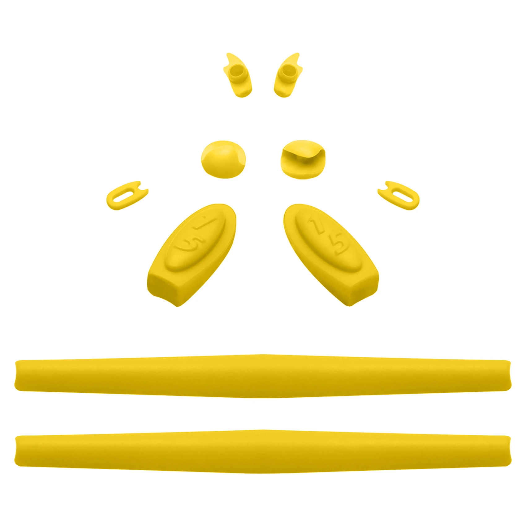 Yellow PapaViva резиновый комплект сменные носки с ушками и носоупоры для аутентичных солнцезащитных очков Romeo 1 - Цвет: Yellow