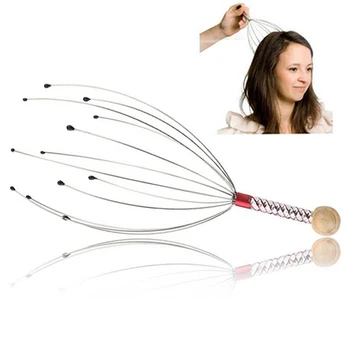 

1Pcs Head Massager Neck Massage Octopus Scalp Stress Relax Spa Healing Alloy Free Shipping