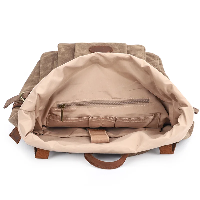 Men Backpack Mochila Waterproof Laptop School Bags for college student vintage Batik canvas rucksack large travel hiking bag