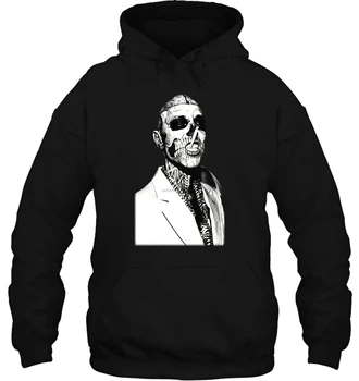 

Funny white Black tee Fsshion Zombie Boy Smoking Hot Emo Men's Summer Men Women Streetwear Hoodies Sweatshirts