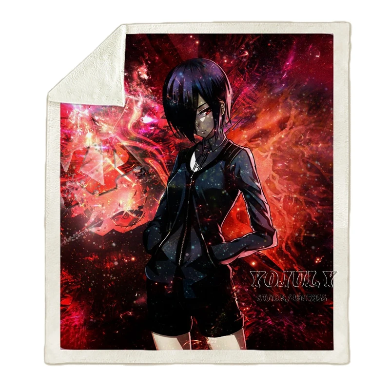 22 YOJULY одежда с надписью «Tokyo Ghoul Harajuku Пижама для детей и взрослых, Объёмный рисунок(3D-принт) одеяло диван Стёганое одеяло Дорожный Чехол постельного белья в стиле «хип-хоп» с рисунком из аниме фирменный магазин-аутлет K31 - Цвет: 22
