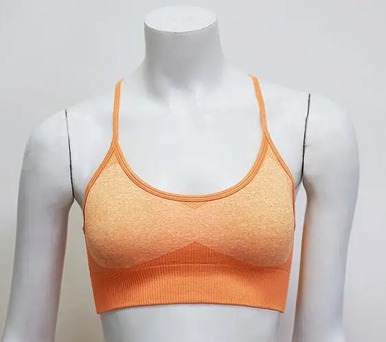 Sport Bra 2 Бесшовный топ Фитнес Бюстгальтер Для Йоги Женский спортивный укороченный топ пуш-ап бесшовный спортивный бюстгальтер для тренажерного зала фитнеса женский спортивный бюстгальтер Femme спортивный топ - Цвет: Sport Bra 2