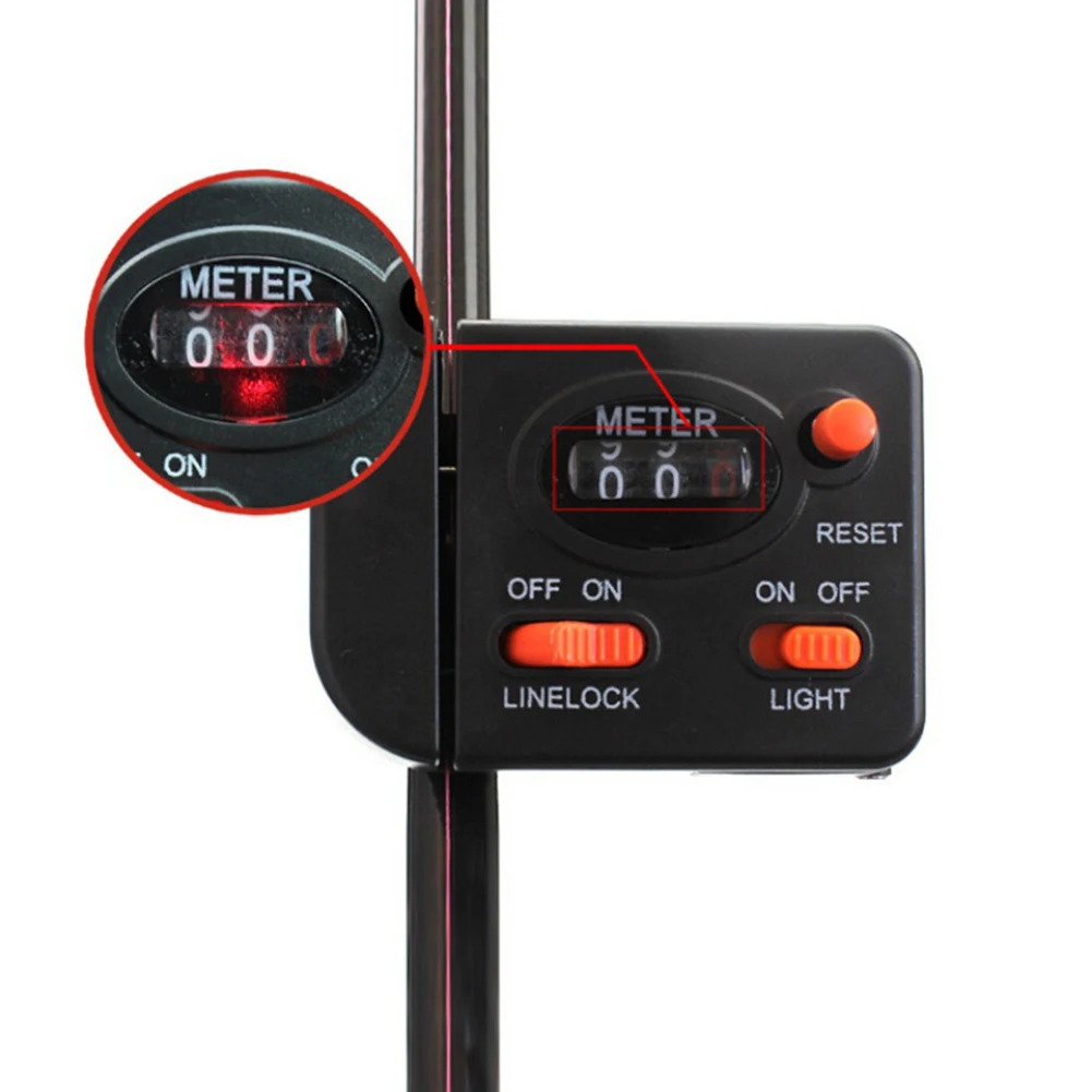 

Fishing Line Length Counter Fishing Line Counter Full-featured Equipped With Light Professional Fishing Tackle Tool