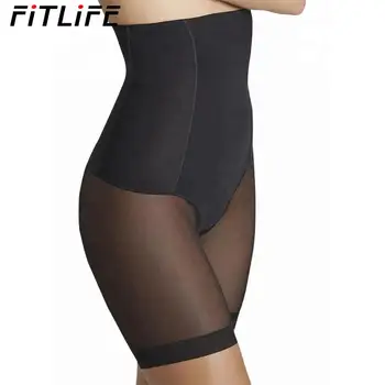 

FITLIFE Women Body Shapers Elastic Silicone Rubber Waist Lateral Bone Mesh Underwear Female Shaping Panties Mesh Lace Pants