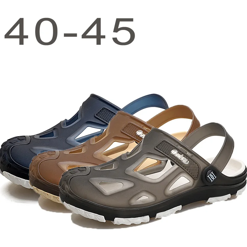 

Closed-toe ban tuo xie Men's Lazy Summer BIRD'S NEST Gel Shoes Men's Right Right Gel Shoes Porous Shoes