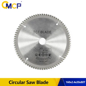 

1pc 160x2.4x20x80T Saw Blade For Wood Cutting Disc TCT Circular Saw Blade Saw Cutting Disc