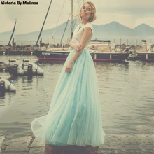 Изготовленная на заказ зеленая длинная Тюлевая юбка лучший Румяна секретный мягкого размера плюс Тюль подружки невесты винтажная длина до пола юбки для свадебной вечеринки