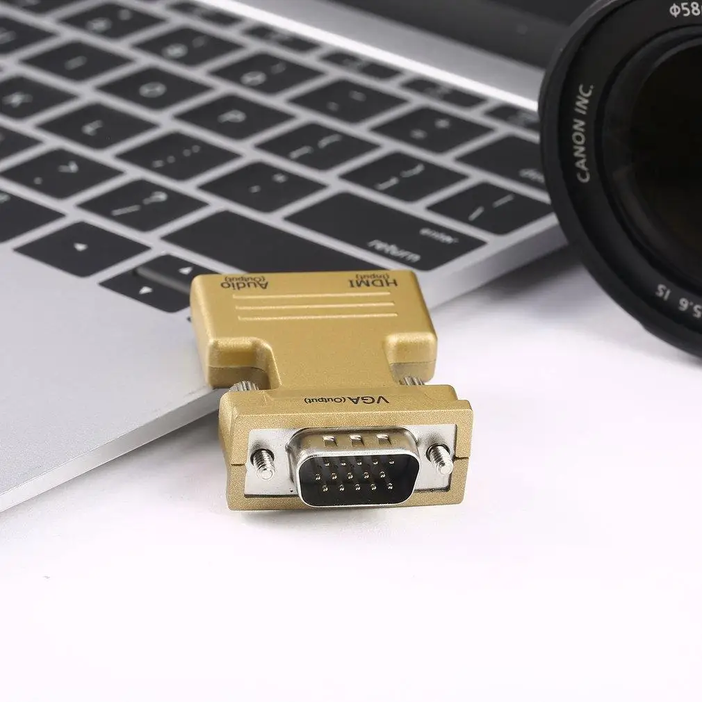 HDMI Женский VGA Мужской конвертер+ аудио адаптер Поддержка 1080P выходной сигнал WO