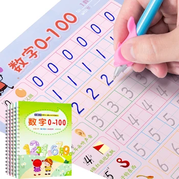 

New 6 Books/Set Reusable Children's Copybook For Calligraphy Hand Writing Practice Word Book For Kids Baby Art Book Libros Toy