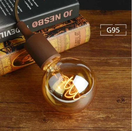 G95 ST64 G95 LED лампа накаливания E27 3D LED лампа Эдисона сложная декоративная фейерверк весь день звезда декоративная лампа шаровой пузырь 3D - Цвет: G95