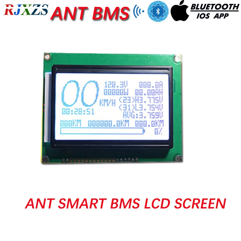 ANT BMS умный ЖК-экран для нового DIY LiFePO4 LTO литий-ионного IOSAndroid Bluetooth APP по |