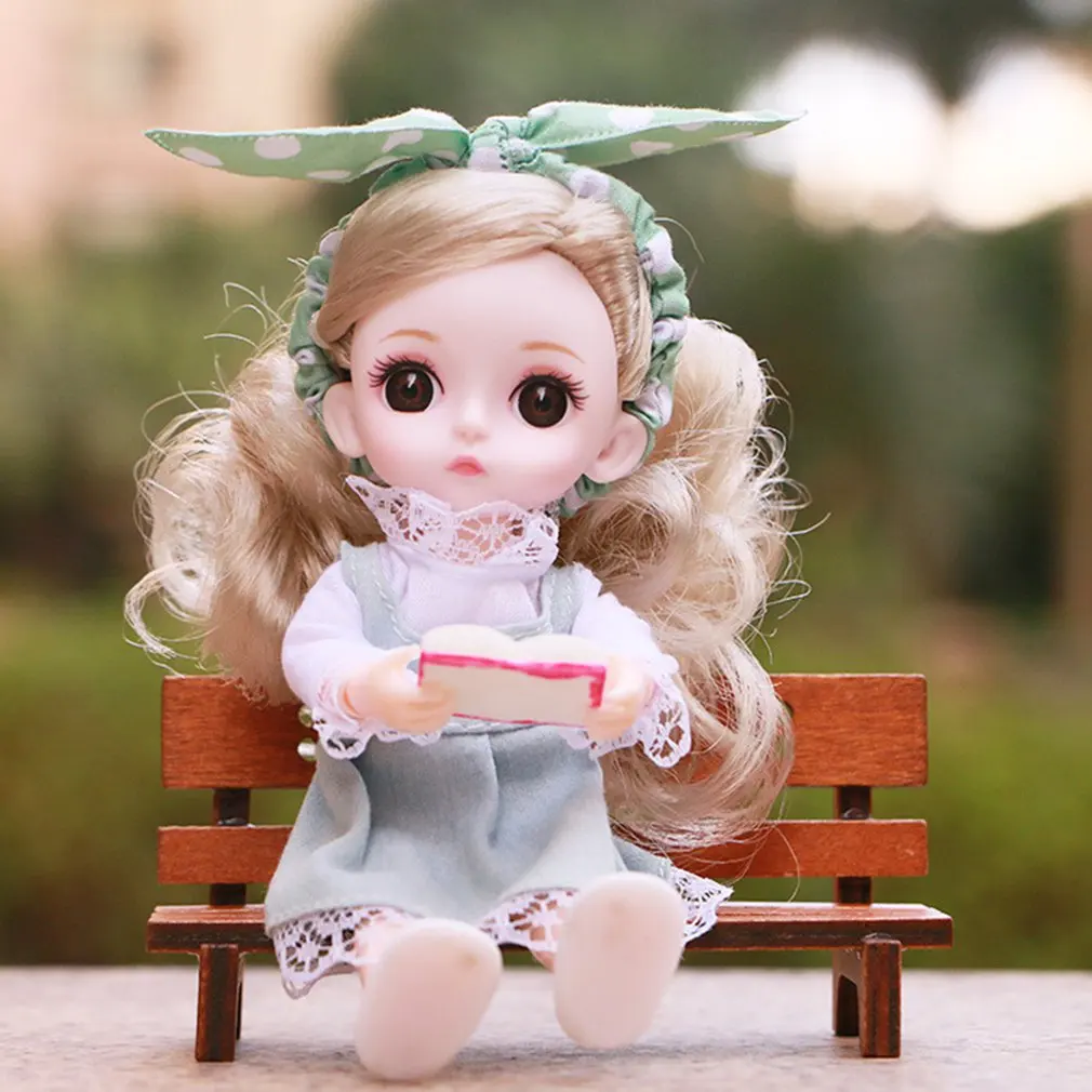 BJD Кукла 16 см рождественские подарки для девочек суставы куклы с Полный комплект