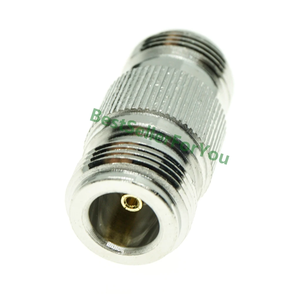 Conector hembra a hembra tipo N, Conector de Adaptador Coaxial RF recto Doble