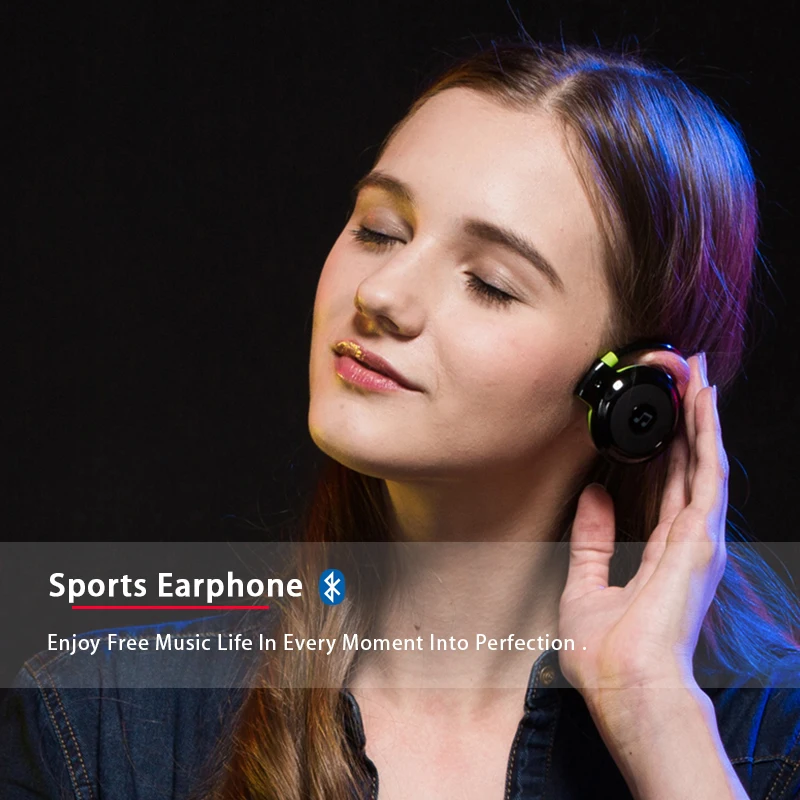 PLUFY, Спортивная Bluetooth гарнитура, беспроводные наушники, наушники для бега, Ecouteur Sans Fil, Bluetooth наушники, радио, MP3