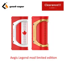 Распродажа! GeekVape Aegis Legend мод 200 Вт TC коробка мод Питание от двух батарей 18650 электронные сигареты для zeus rta blitzen