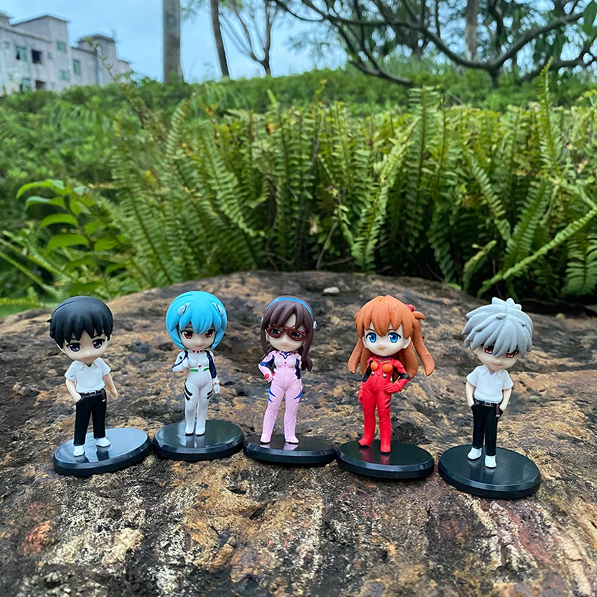 Аниме Bandai Eva Neon Genesis Evangelion Shokugan экшн-фигурка 5 шт./компл. ПВХ модель коллекционные