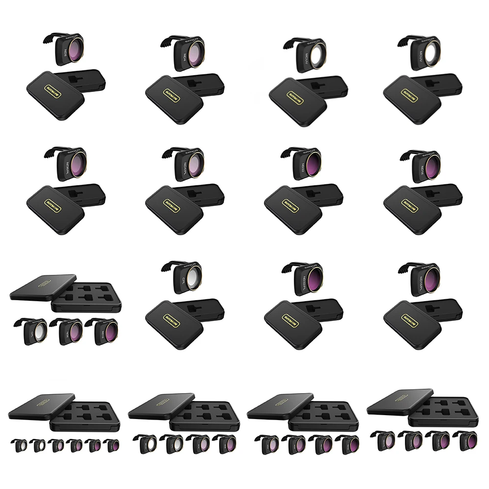 Super Sale UOG Drone Accessories For DJI Mavic New 6pcs/Set DJI Mavic Mini Filters UV ND CPL 4/8/16/32 NDPL Set Camera Lens Filter 