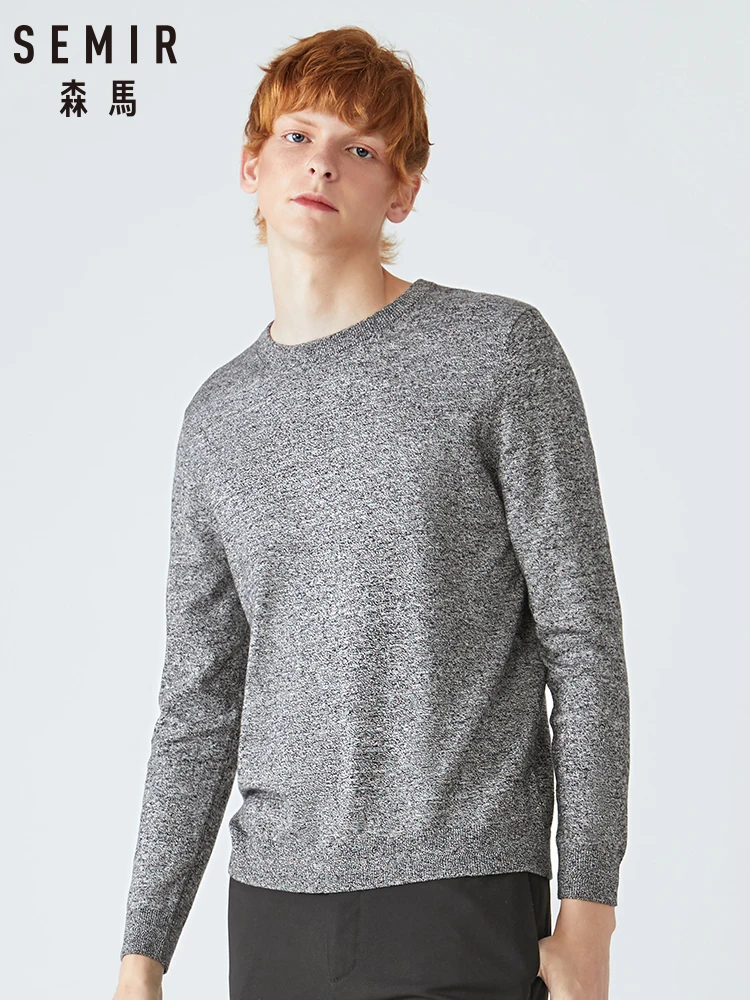Мужской свитер с круглым вырезом Semir корейский осень 2019 | Мужская одежда