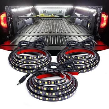 

3PCS 60inch LED Light Strip 270 LED with On/Off Switch Blade Fuse Splitter Extension Cable for Cargo, Pickup Truck, SUV, RV, Boa