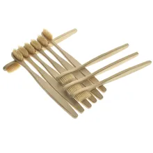 10 шт./компл. Защита окружающей среды-дружественных бамбука зубная щетка для ухода за полостью рта бамбуковой ручкой мягкие щетинки зубной щетки электрическая зубная щетка отбеливание Зубная щётка