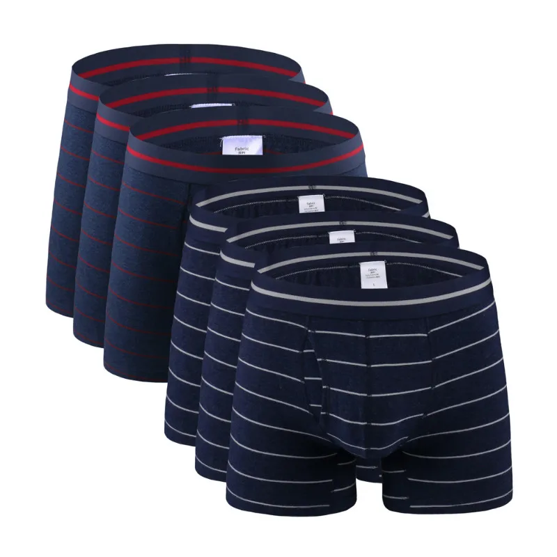 6 Pcs 2368 Mix F24 6 шт./партия, высококачественные брендовые Модные мужские трусы-боксеры, сексуальные длинные трусы, мужское нижнее белье из хлопка, нижнее Белье для сна, мужские трусы-боксеры - Цвет: 6 Pcs 2368 Mix F24