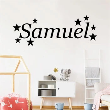 

Personalised Custom Name Girls Wall Sticker Vinyl Boys Wall Decal for Nursery Home Childs Bedroom Decor Mural ov31