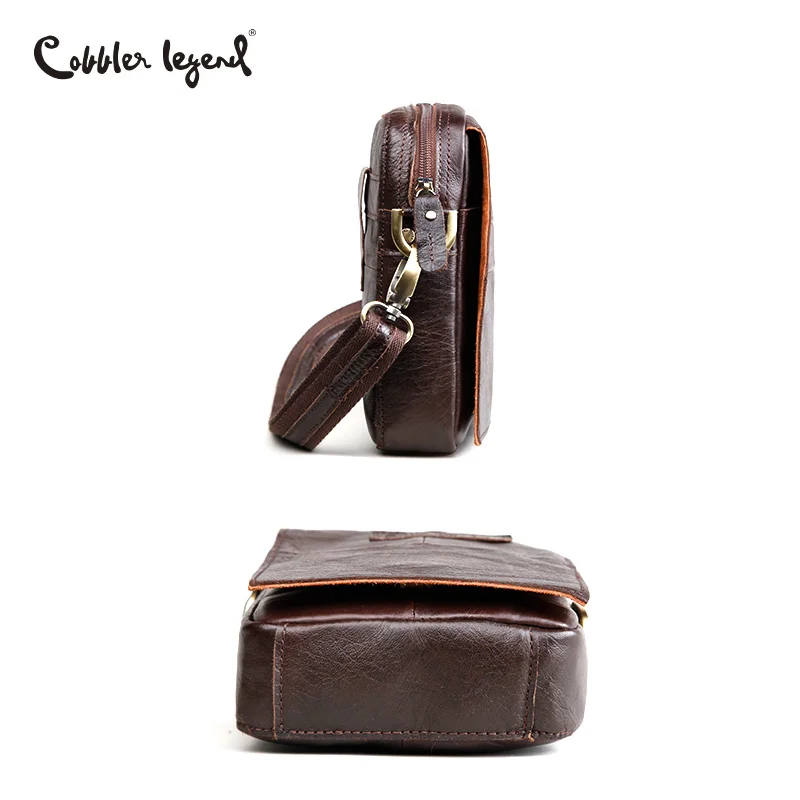 Cobbler Legend винтажные мужские сумки из натуральной кожи, высокое качество, многофункциональная коровья кожа, повседневная мужская сумка для хранения телефона