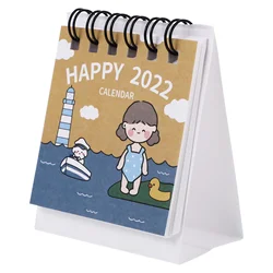 Calendrier 2022 créatif de bureau, 1 pièce, calendrier mensuel (couleurs assorties) 