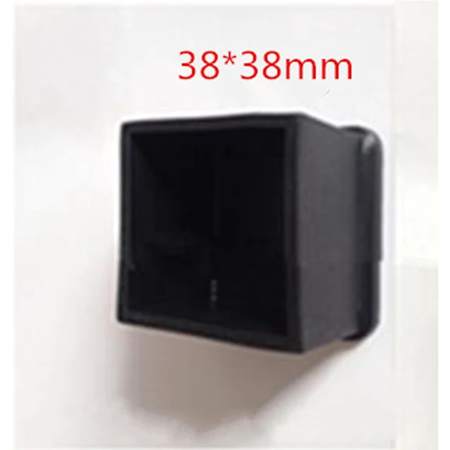 4pcs square silicone chair leg caps Non-slip Table Foot dust Cover Socks Floor Protector pads pipe plugs furniture leveling feet 38x38mm 4pcs