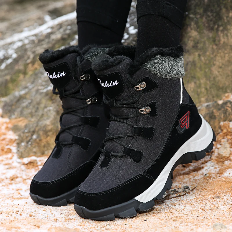 Man Boots Winter Boot Shoes for Men and Women Fur Inside Snow Shoes NEW Men's Snow Booties Hot Selling
