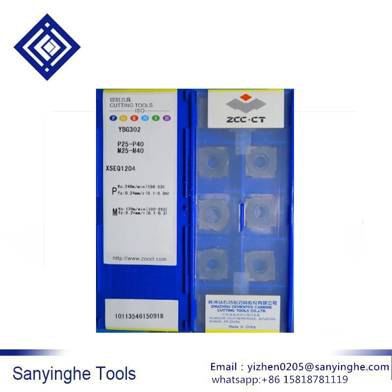ZCC.CT 30 шт./кор. YBG302 XSEQ1204 ЧПУ твердосплавные режущие вставки ЧПУ лезвие уход за кожей лица и Бокорезы SMP01 ZCC.CT 30 шт./кор. YBG302 XSEQ1204 ЧПУ твердосплавные режущие вставки ЧПУ лезвие уход за кожей лица и Бокорезы SMP01