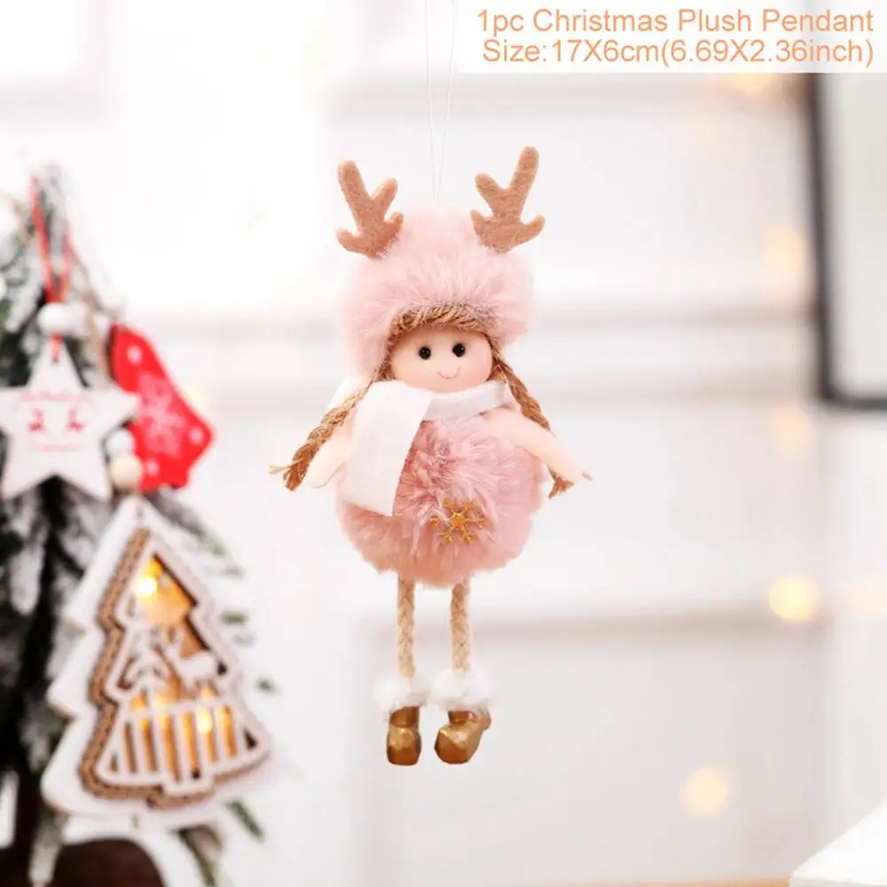 thumbnail image 1 of Angel Doll Christmas Ornaments Merry Christmas Decorations for Home Garland Christmas Tree Decor Navidad Xmas 2023 New Year 2024, 1 of 5