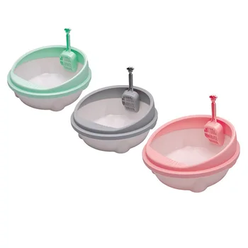 

Cat Litter Box With Shovel Cat Toilet Cat Litter Shit Toilet Semi-enclosed Suitable For Cats And Small Dogs Dropshipping