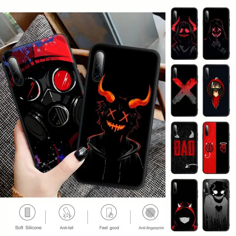 Черный матовый чехол Devil Bad Boy аниме для телефона Samsung J4 J6 J5 J7 2016 Note 5 8 9 10 Lite Plus 20 Ultra |