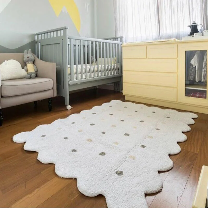 150 см детский коврик для ползания детский игровой коврик с буквенным узором Круглый мягкий плед моющийся декор комнаты DDZ004
