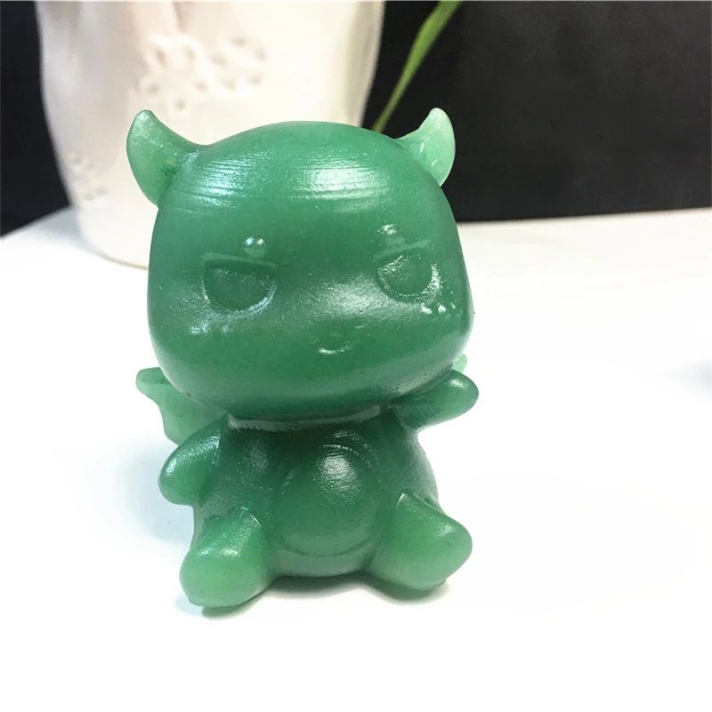 

Natural green Aventurine crystals for Christmas home decor58-60mm{Not polished}