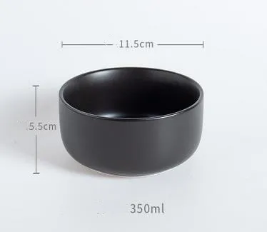 11.5 CM Bowl NIMITIME скандинавском стиле Керамическая пиала для риса Бытовая посуда миска для еды суповая чаша матовый салат маленькая чаша для выпечки обеденная чаша - Цвет: 11.5 CM Bowl