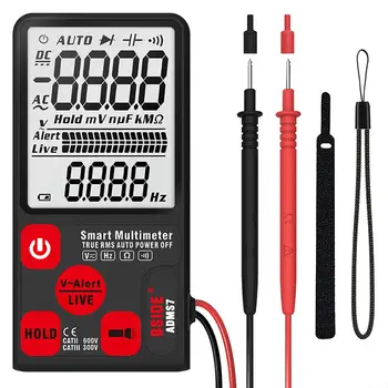 

BSIDE ADMS7 Digital Multimeter 3.5'' Large LCD Digital Smart Voltmeter 3-Line Display TRMS 6000 Counts DMM with Analog Bargraph