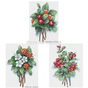 

berry patterns Counted Cross Stitch 11CT 14CT 18CT DIY wholesale Chinese Cross Stitch Kits Embroidery Needlework Sets