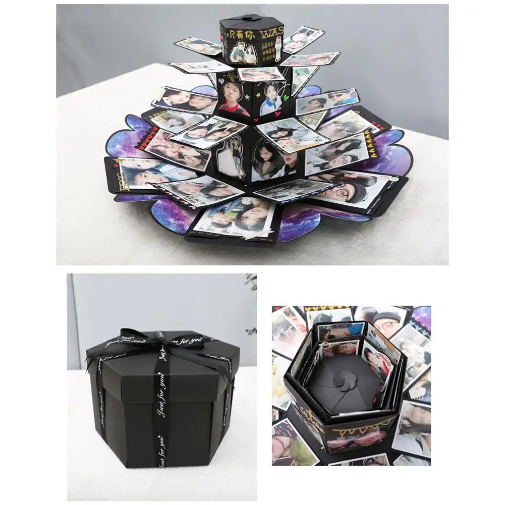 Взрыв прыгающая коробка многофункциональный DIY Фотоальбом инновационный удивленный День Святого Валентина подарок на день рождения