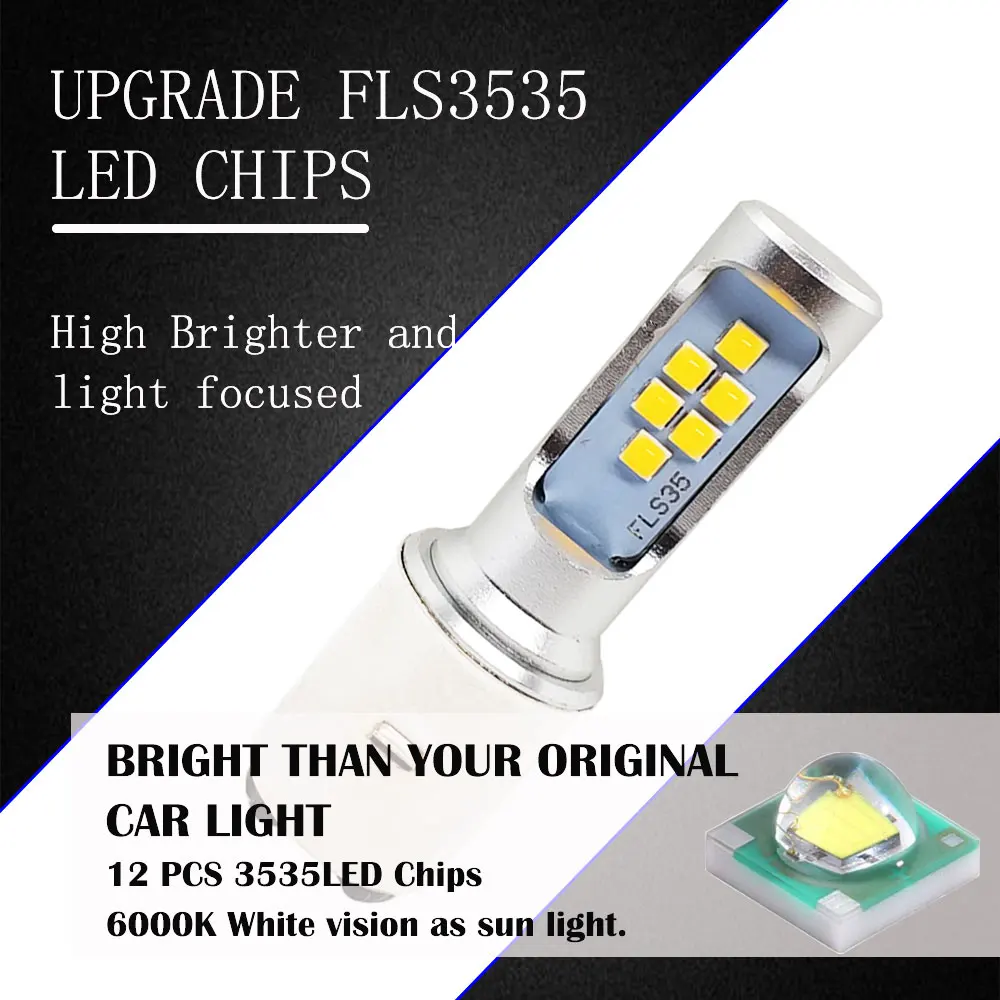 Motorcycle Headlight Bulbs H6 BA20D Hi/Lo Beam Moto LED Headlight Motorbike LED 1400LM Lamps Scooter Conversion Kit Bulbs 6000K motorcycle headlight motorcycle led lights led motorcycle lights led lights