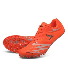 Мужские и женские кроссовки с шипами для бега, прыжков, дышащие спортивные кроссовки, размер 37-44, D0870